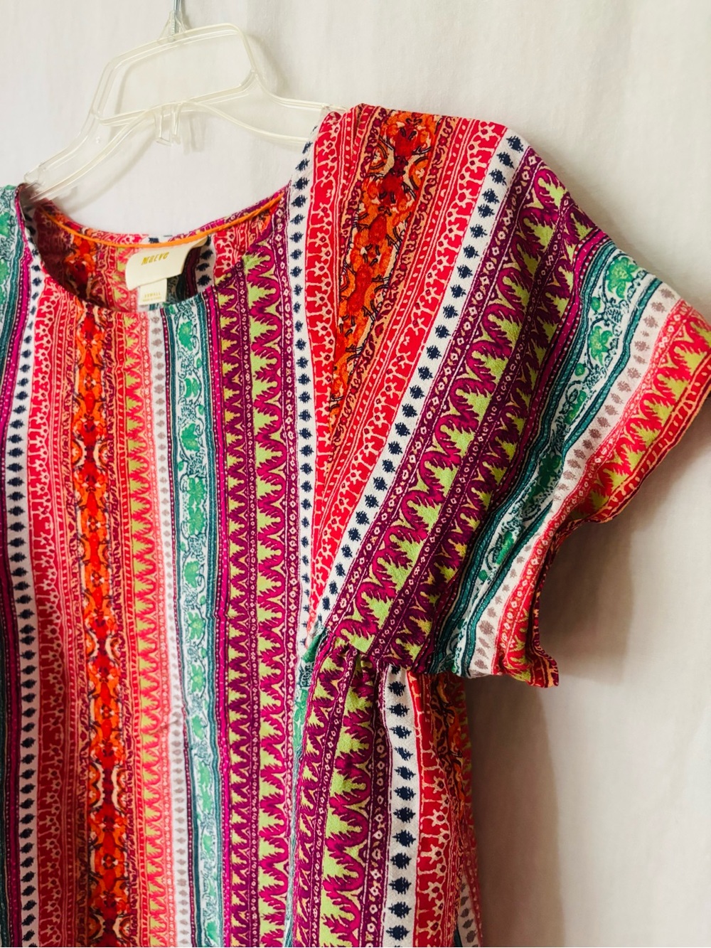 Maeve Anthropologie Stripe Print Crop Top